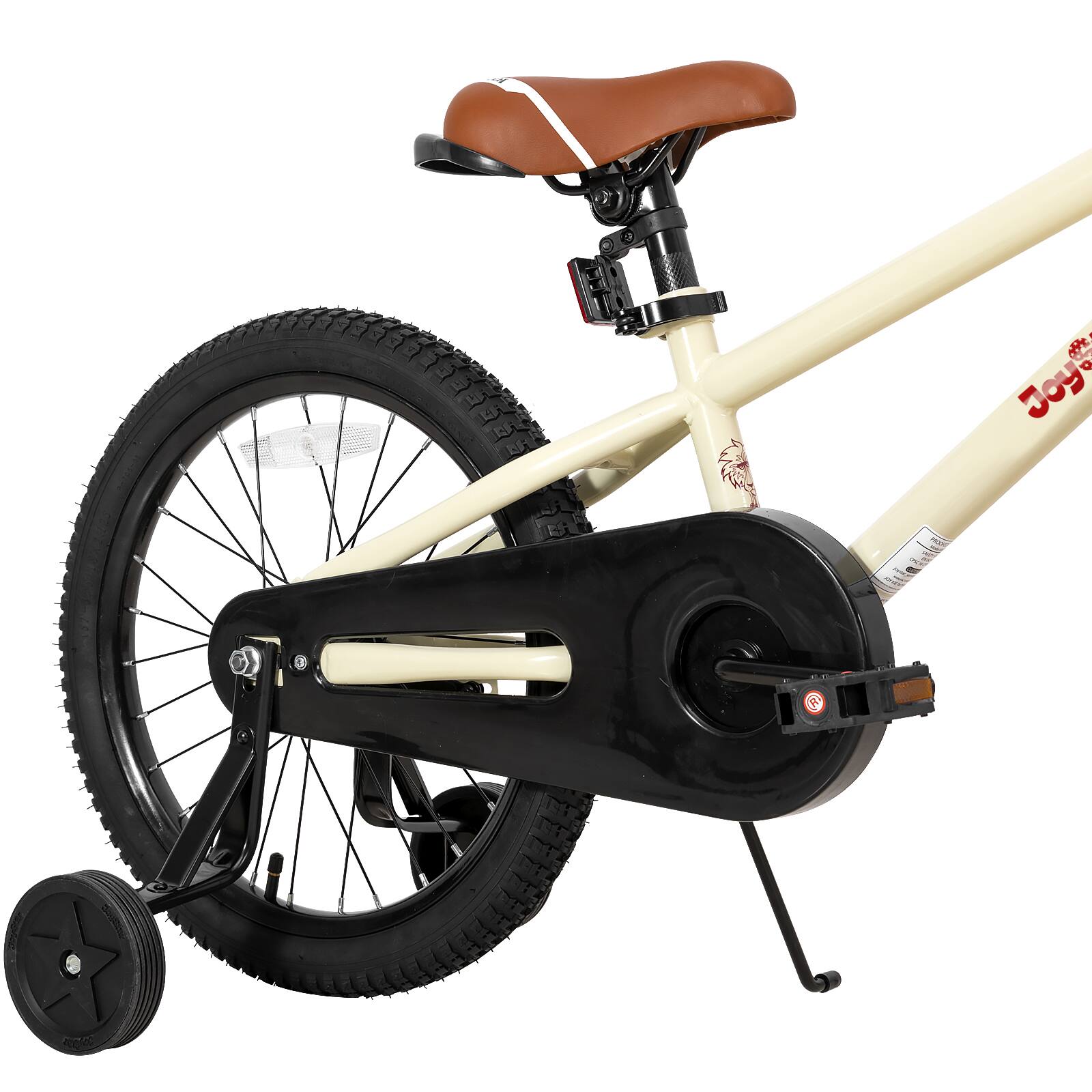 Alt View 7. JOYSTAR - JOYSTAR 18 Inch Kids Bike with Training Wheels, Children's Bike for 5-9 Years Old Boys Girls, Beige - Beige.