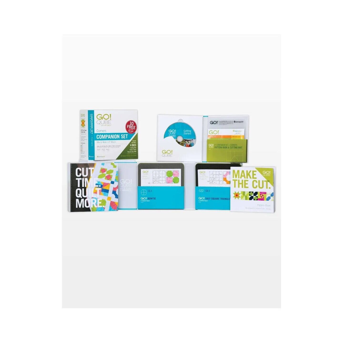 GO! I QUBE 10 FREE Comen COMPANION SET MA
GO! QUILTING SERIES
GO! CUT TIM QUILT MORE
GO! MAKE THE CUT
GO! SQUARE TRIANGLES