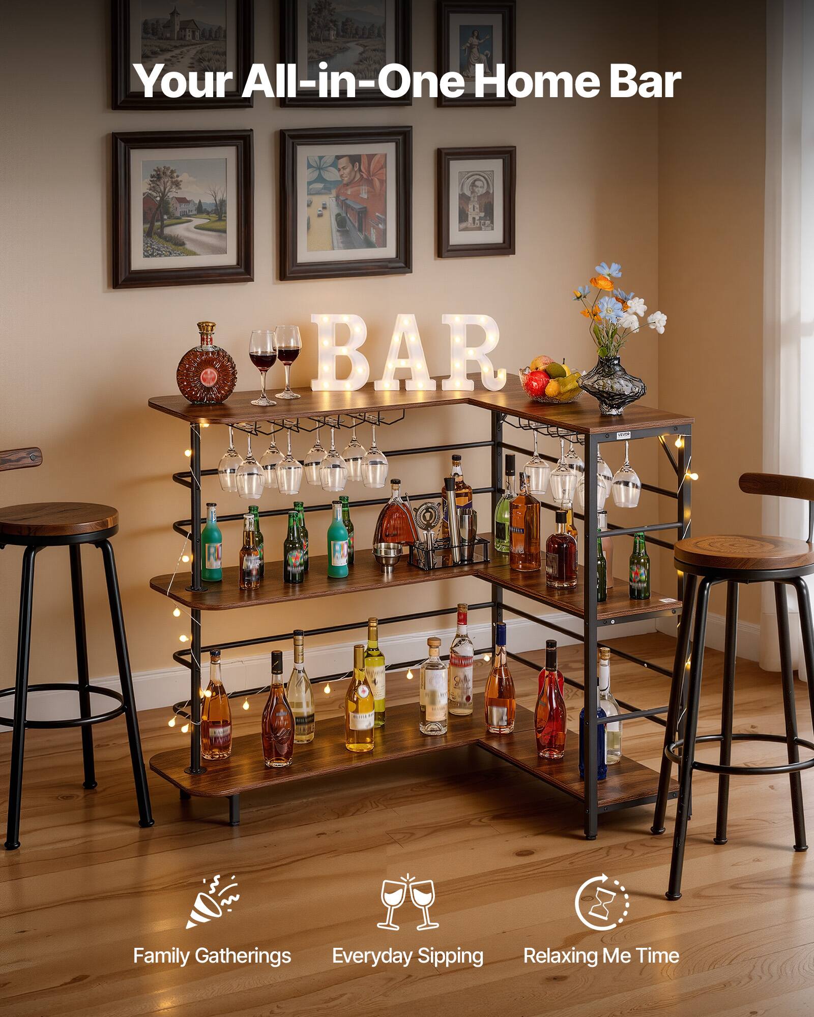 Your All-in-One Home Bar

BAR

Family Gatherings  
Everyday Sipping  
Relaxing Me Time