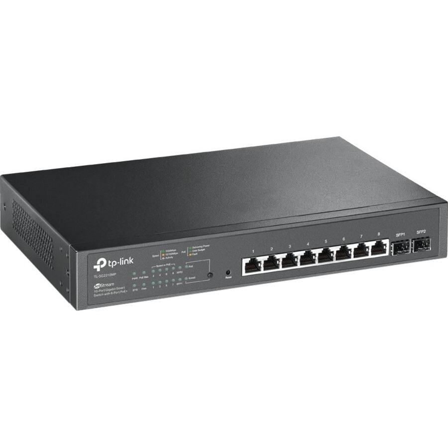 TP-Link TL-SG2210MP  
10-Port Gigabit PoE+ Switch  
Stream Engine  
10-Port Gigabit PoE+ Switch