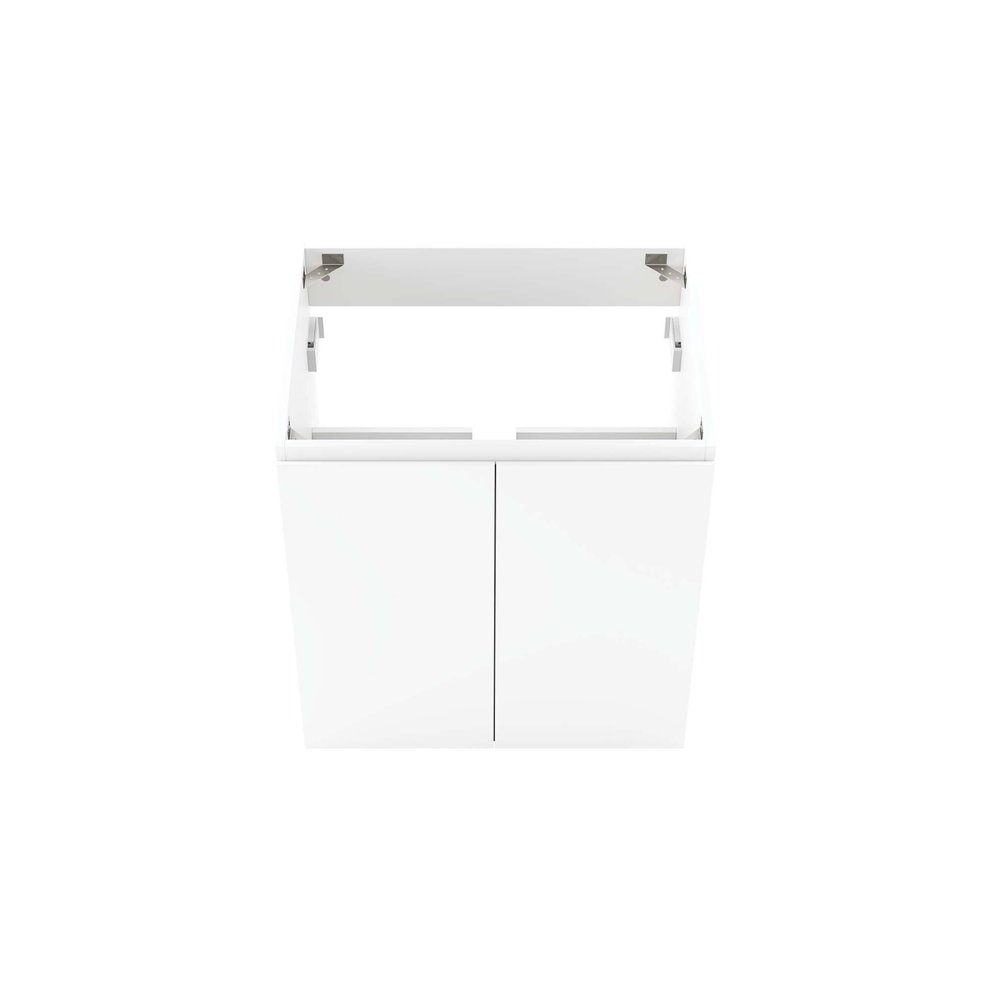 Alt View 5. Modway - Bryn Wall-Mount Bathroom Cabinet Basin Not Included - White.