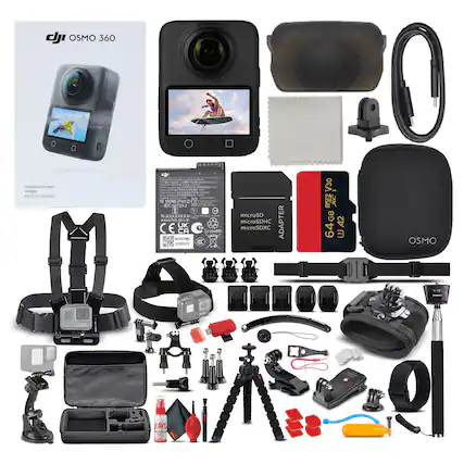 DJI OSMO 360
STANDARD COMBO
BUNDLE-STANDARD
R-1604G Part2 EC 2123-2
www.bis.gov.in
microSD microSDHC microSDXC ADAPTER 64GB A2
CE UK Li-ion
www.dji.com
microSD microSDHC microSDXC ADAPTER
64GB A2
OSMO
