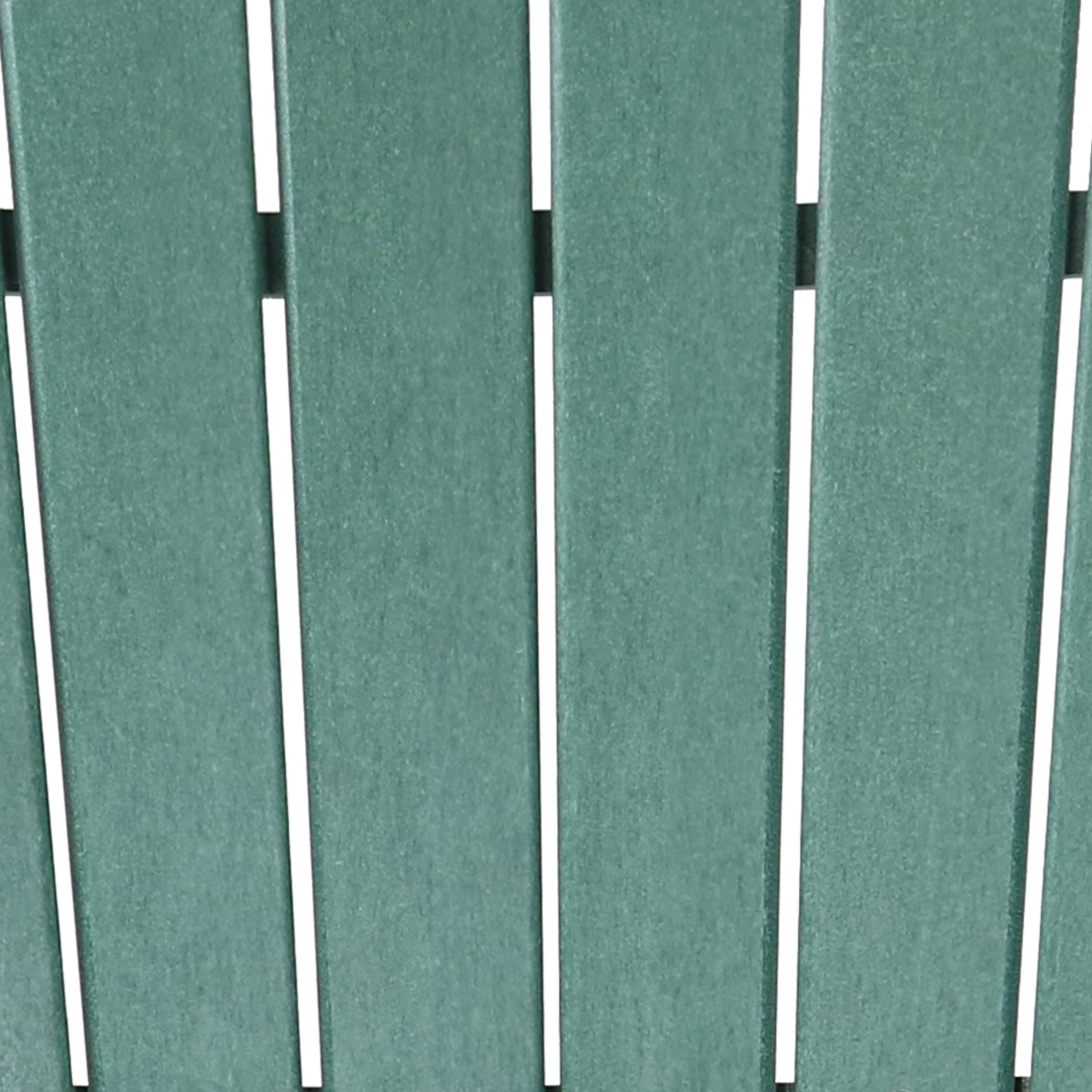 Alt View 4. Sunnydaze - Upright HDPE Raised Outdoor Adirondack Chair - Green.
