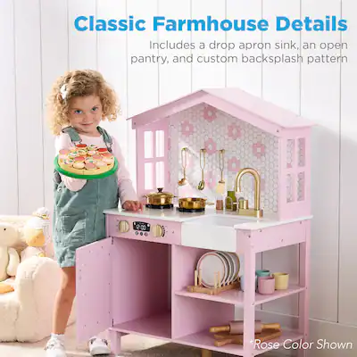 Best Choice Products Pretend Play Wooden Farmhouse Kitchen Set w/ Storage, Clicking Knobs, 5 Accessories Sage SKY8648 - Best Buy Best Choice Products Pretend Play Wooden Farmhouse Kitchen Set w/ Storage, Clicking Knobs, 5 Accessories Sage SKY8648 - Best Buy