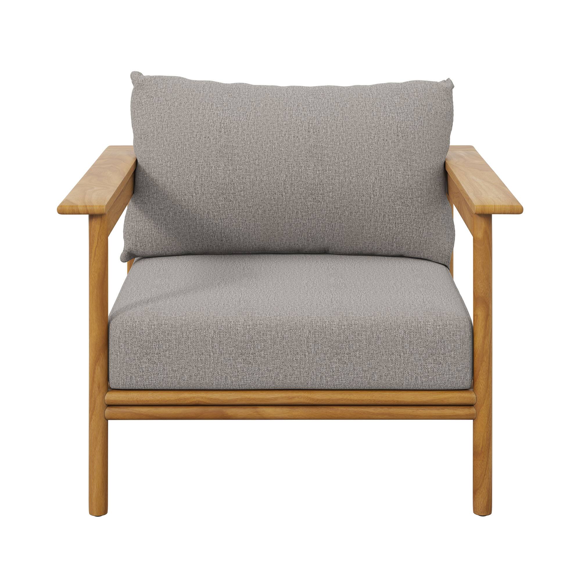Alt View 5. Modway - Wren Outdoor Patio Teak Wood Armchair by Modway - Natural Driftwood.