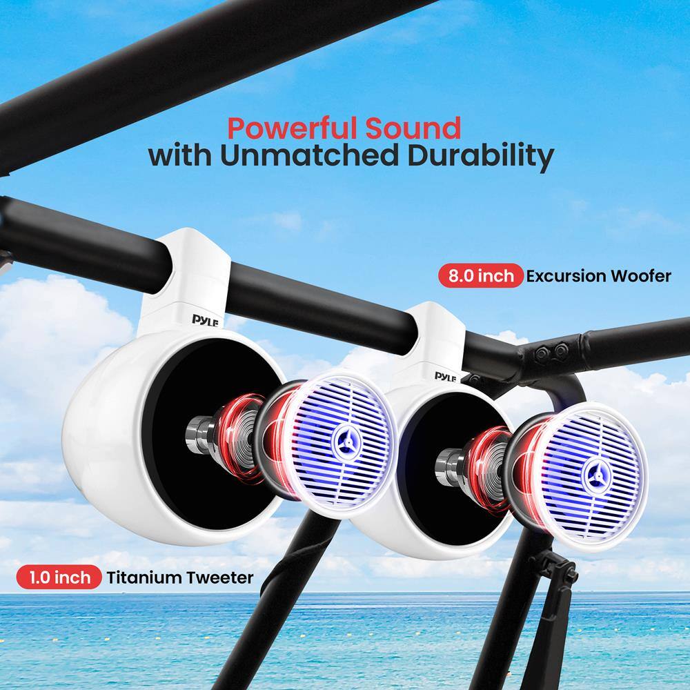 Powerful Sound with Unmatched Durability

8.0 inch Excursion Woofer

1.0 inch Titanium Tweeter