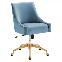 Discern Performance Velvet Office Chair by Modway - Blue