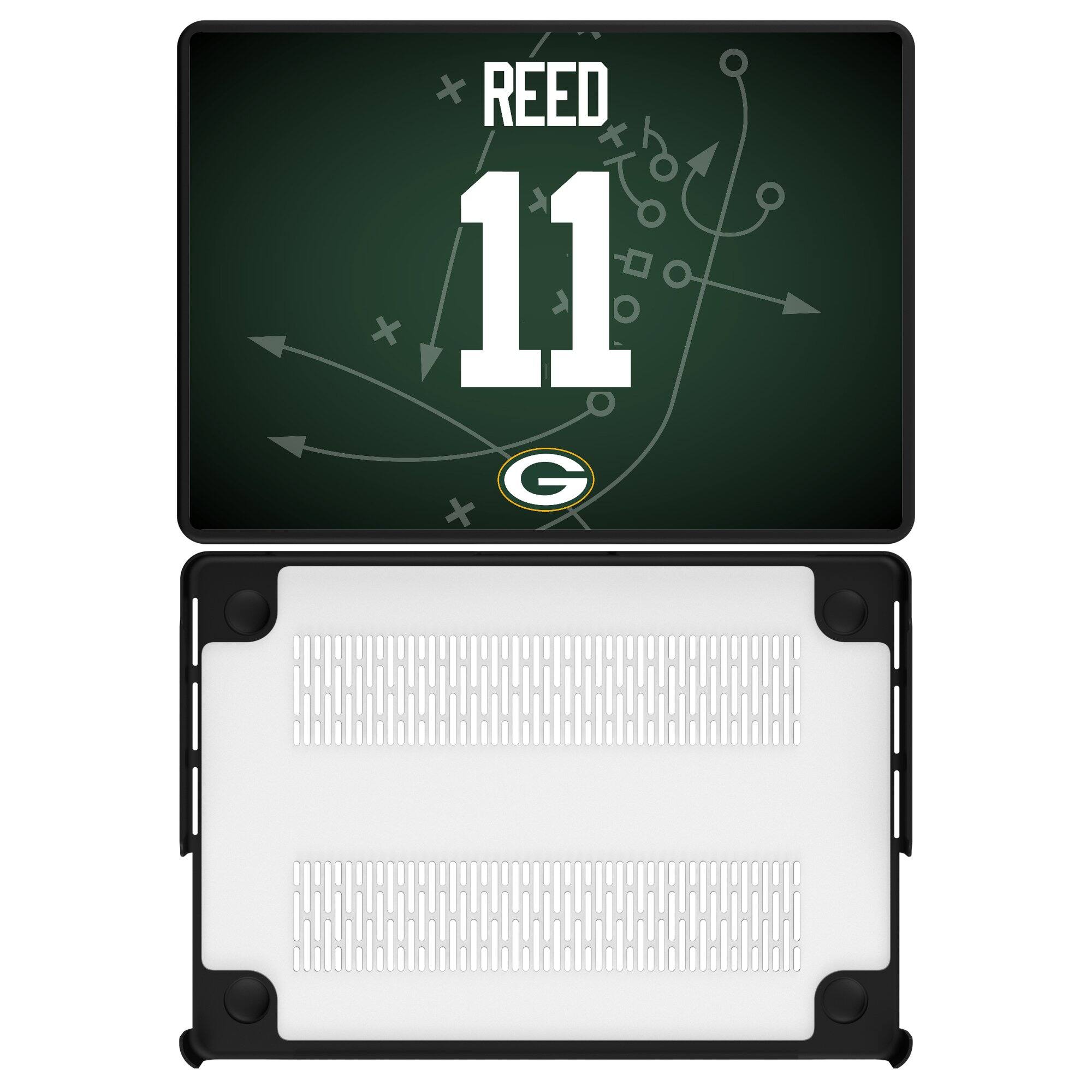 Front. Keyscaper - Jayden Reed Green Bay Packers MacBook Case - Pro 13 in - Multicolor.