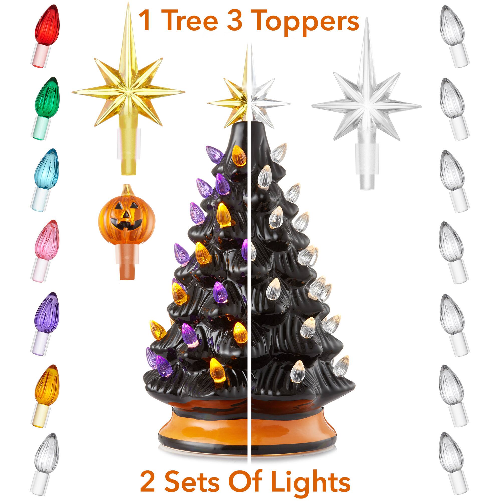 1 Tree 3 Toppers  
2 Sets Of Lights