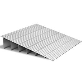 VEVOR - Door Threshold Ramp,6 inch Rise,Aluminum Alloy Threshold Ramp Rated 800 lbs Load Capacity, Handicap Ramps for Home Steps - Silver