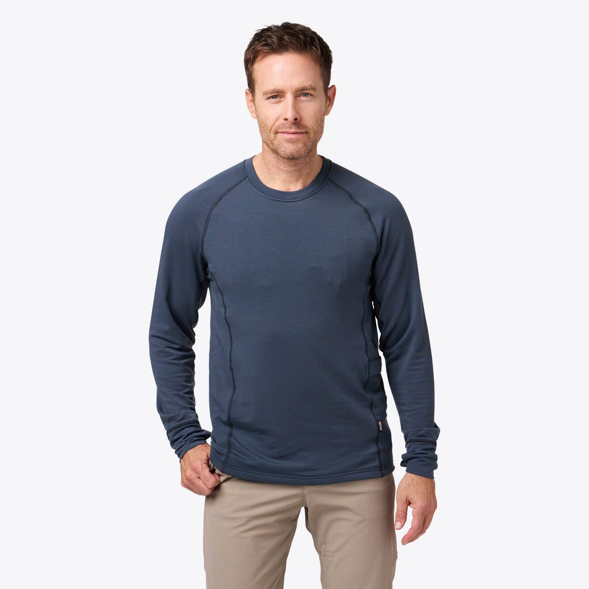Mobile Warming - Men's BaseLite Heated Baselayer Shirt - Arctic Blue