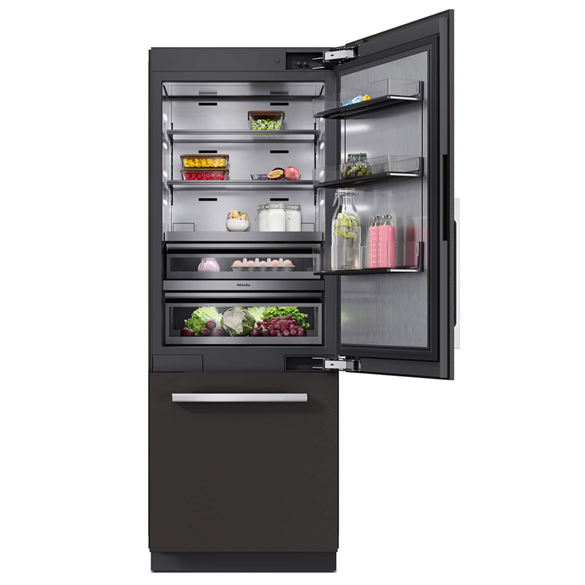 Miele - KFMC 3632 R 30" 16.5 Cubic Feet Bottom Mount MasterCool Fridge-Freezer - Custom Panel Ready