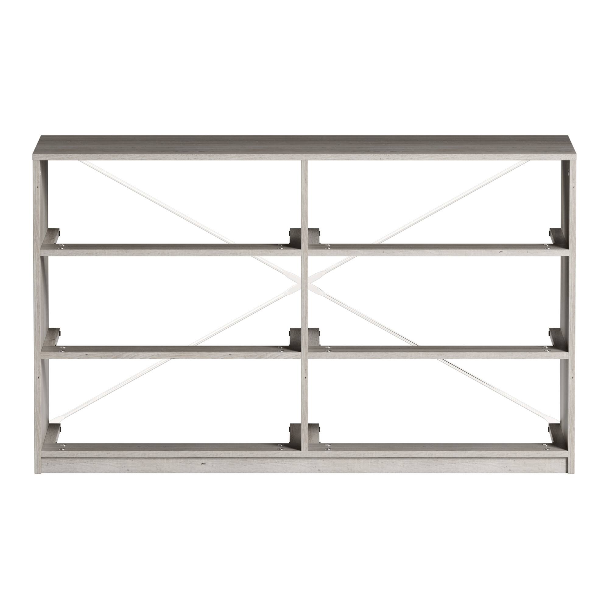 Alt View 7. GOODSILO - Modern 6-Drawer Fabric Dresser with Water-Resistant Wood Top for Bedroom Storage - Grey.