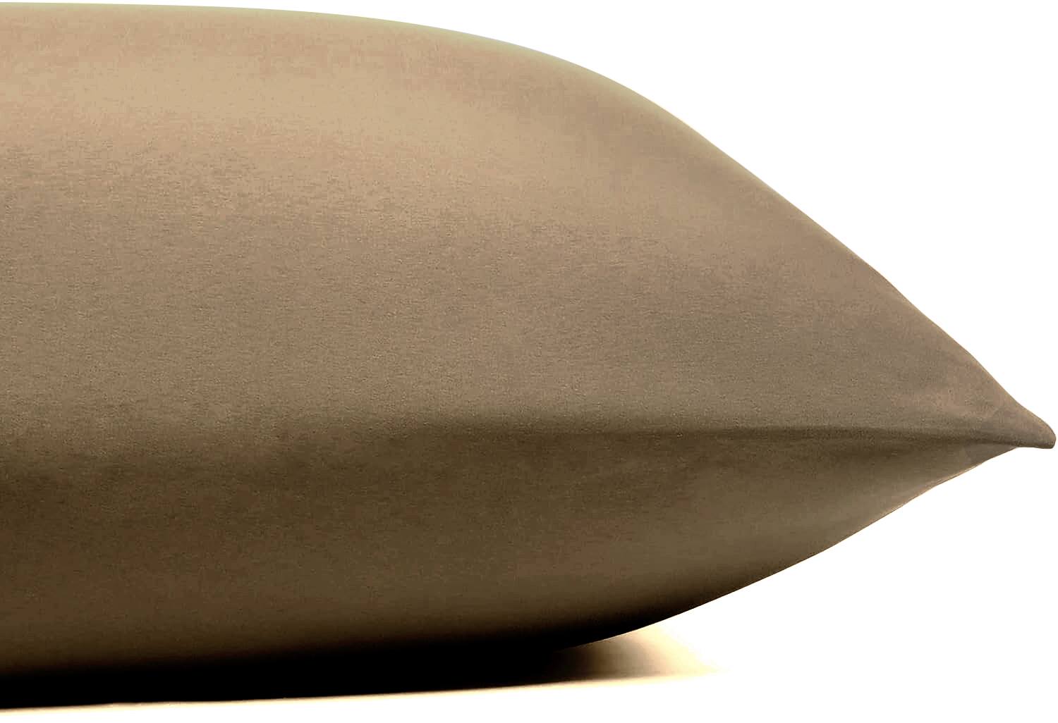 Left. J&V TEXTILES - 1000 Thread Count Deep Pocket Luxury Sheets - Taupe - Taupe.