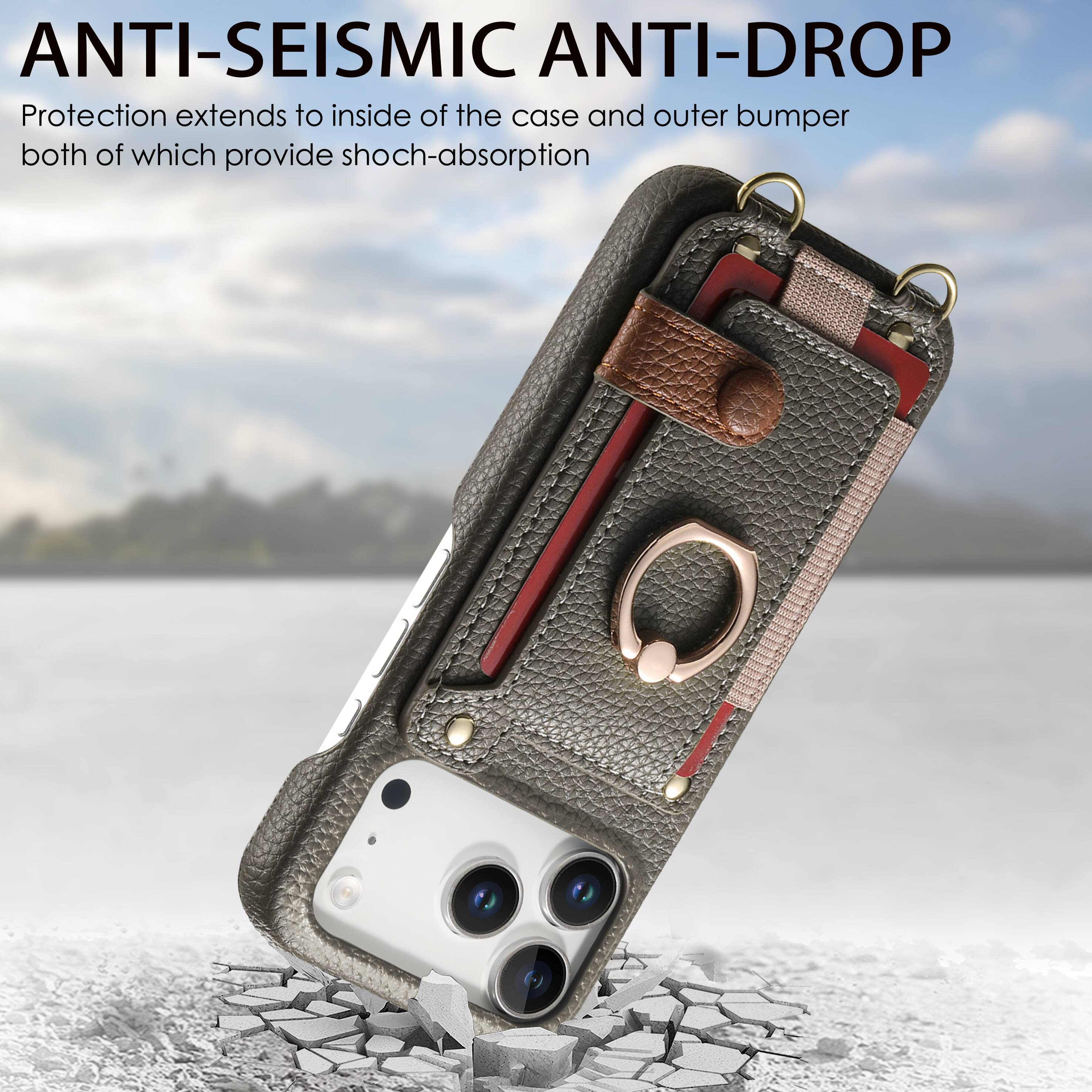 ANTI-SEISMIC ANTI-DROP

Protection extends to inside of the case and outer bumper both of which provide shock-absorption