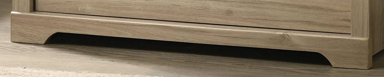 Alt View 3. Forest'nSky - Light Oak Wood 4 drawer 32 in. Wide Chest of Drawers with Black Handles for Living Room - Light Oak.