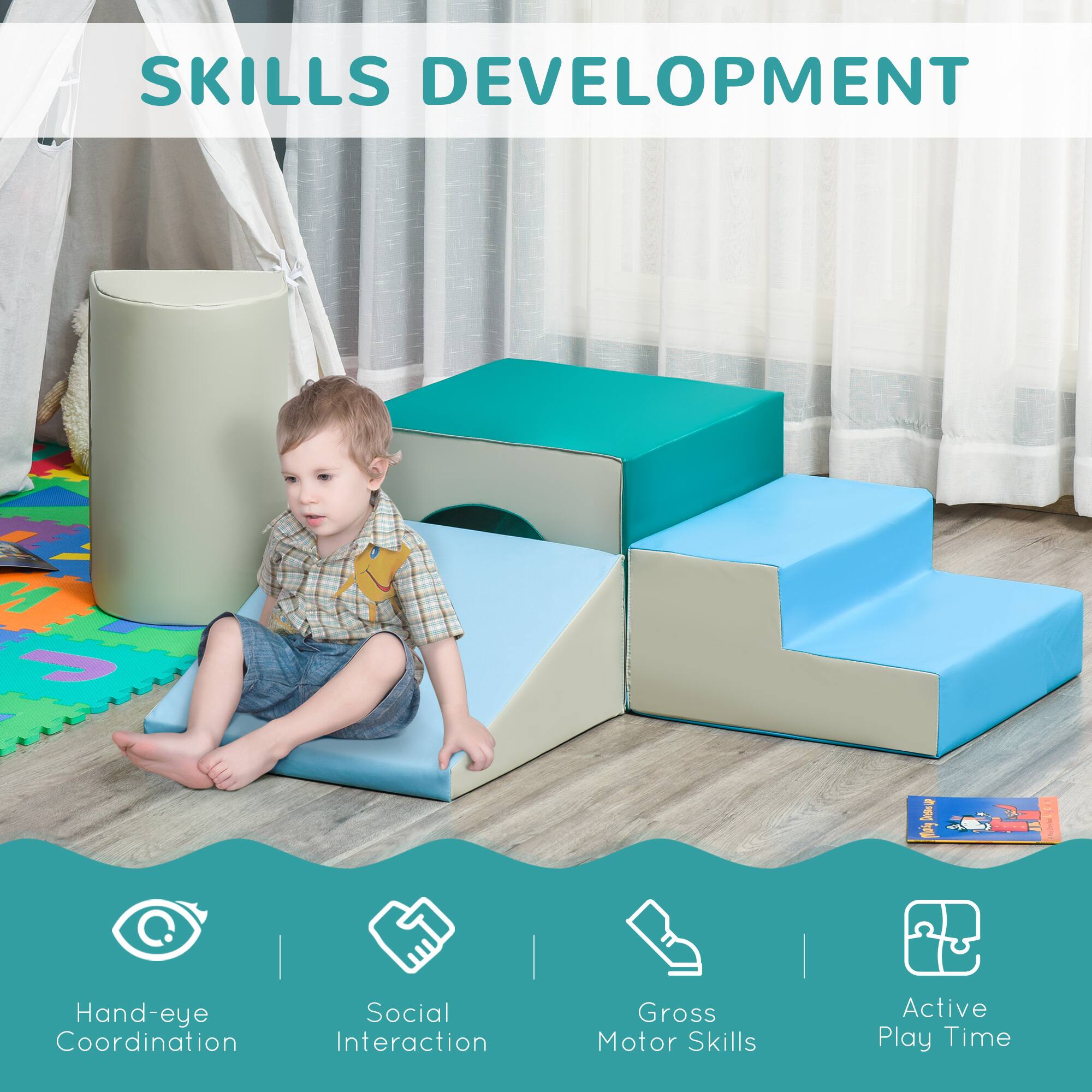 SKILLS DEVELOPMENT

- Hand-eye Coordination
- Social Interaction
- Gross Motor Skills
- Active Play Time