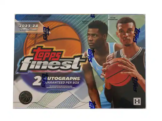 5 BRANDON MILLER 2023-24 TRADING CARDS TOPPS 5 LPS OPPS filest UTOGRAPHS 2 PS UARANTEED PER BOX "T CONTAIN REDEKPTN CARDS WITH EXPIRATION DATES. ON PURCHASE NECESSARY mT TOPPS O/ FOR DETAILS AND ENTRY. NATIONAL BASKETBALL ASSOCIATION VICTOR WEMBANYAMA tepps TePPs HOBBY ONLY PEUQUET