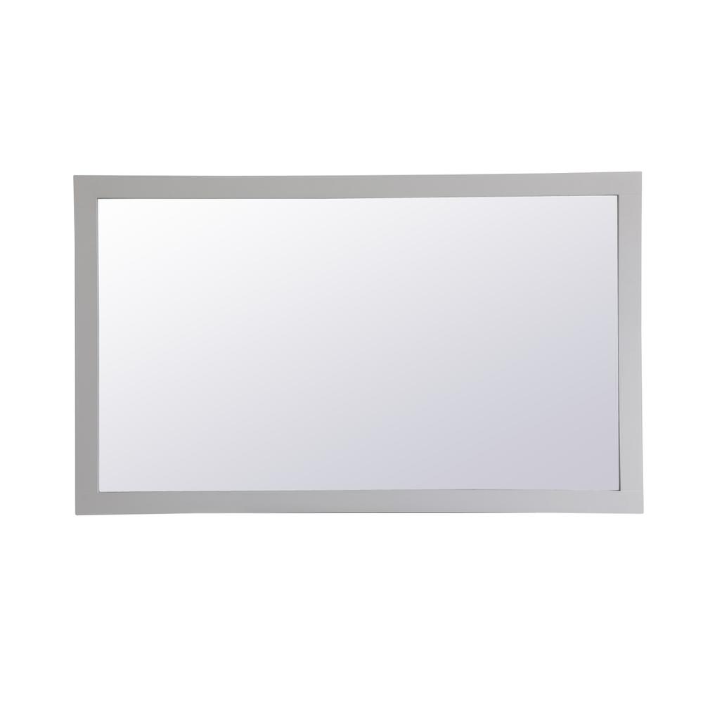 Alt View 6. Elegant Decor - Aqua rectangle vanity mirror 60 inch in Grey - Grey.