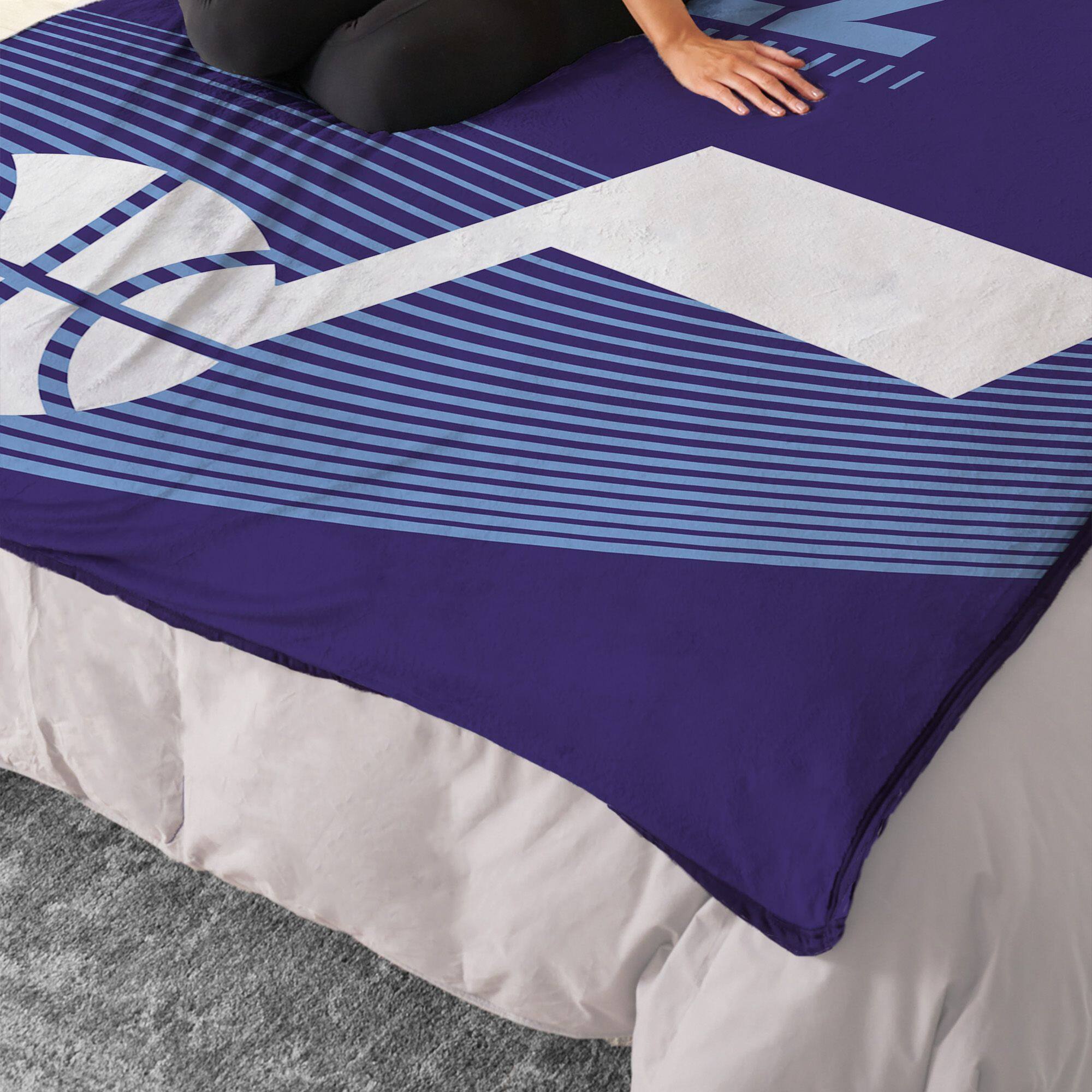 Alt View 1. Sweet Home Collection - NBA Utah Jazz 60" x 80" Raschel Throw Blanket - Blue.