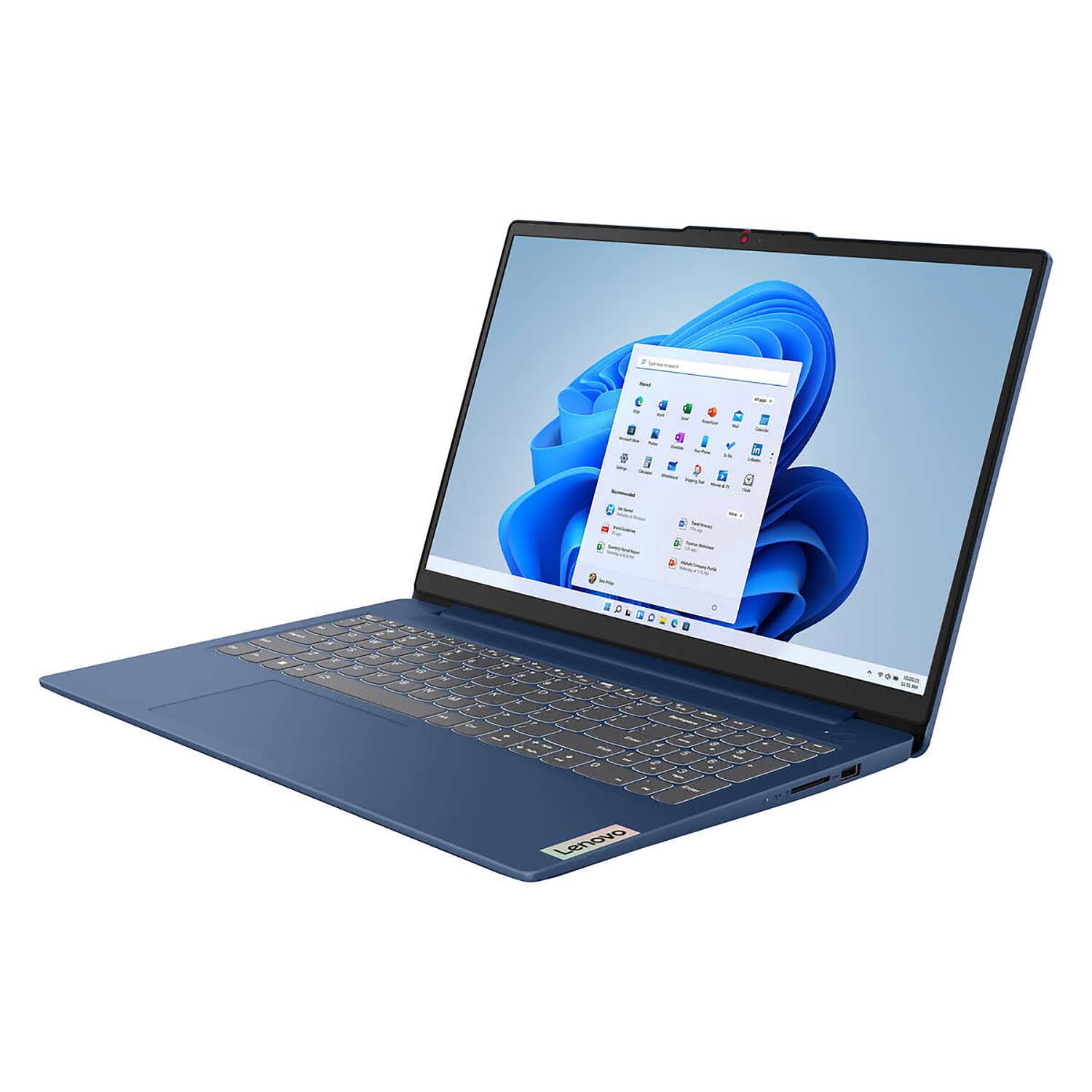 Alt View 1. Lenovo - Refurbished Lenovo Ideapad Slim 3 15Abr8 15" Touch Laptop Ryzen 5 7530U 16GB 512GB SSD W11H - Abyss Blue.