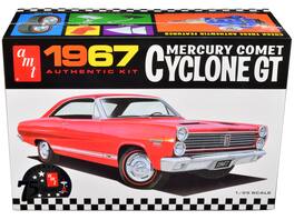 Skill 2 Model Kit 1967 Mercury Comet Cyclone GT 1/25 Scale Model by AMT - Red And Silver
