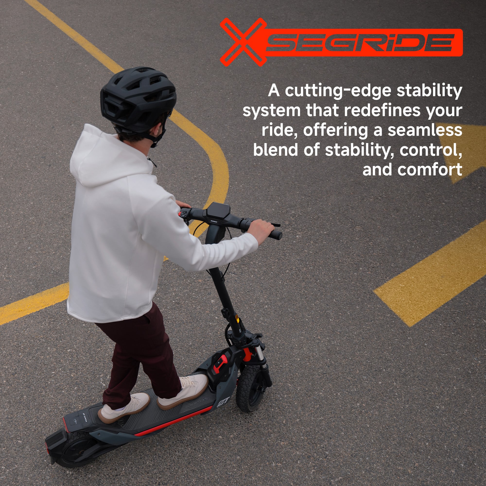 X SEGRIDE A cutting-edge stability system that redefines your ride, offering a seamless blend of stability, control, and comfort.