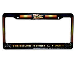 Surreal Entertainment - Back To The Future "I'd Rather Be Driving 88mph" License Plate Frame - Black