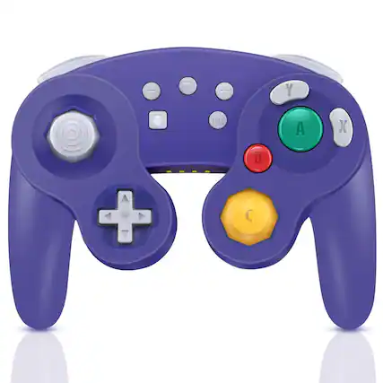 Front. HM 1810 - Gamecube Controller For Wireless Pro Switch/pc/steam 6-axis Gyro Motion One-button Wake Up & Screenshot - Default.
