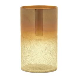 BreeBe - Ombre Crackle Glass Vase (Set of 2) - Gold