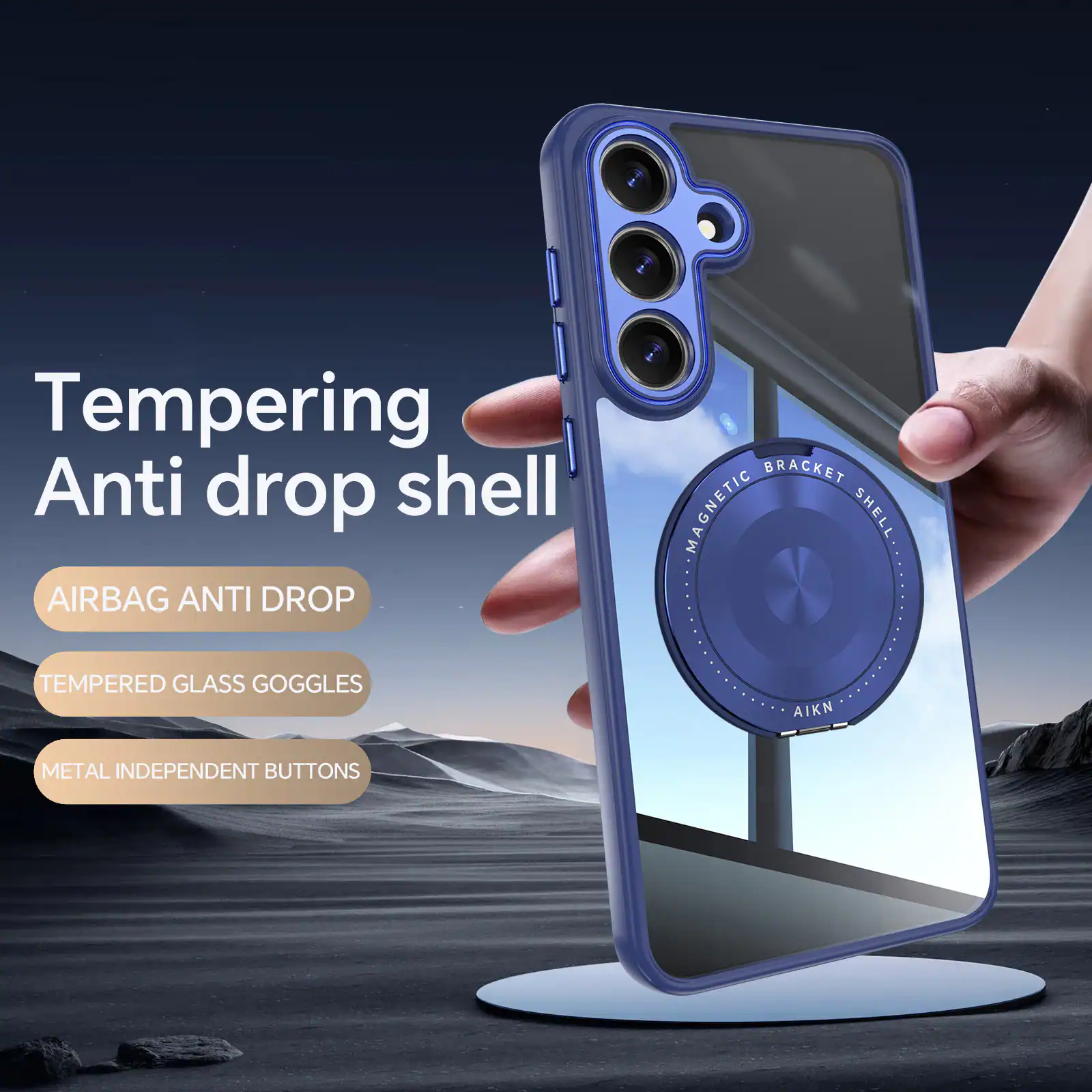 Tempering Anti drop shell  
AIRBAG ANTI DROP  
BRACKET MAGNETIC SHELL  
TEMPERED GLASS GOGGLES  
AIKN  
METAL INDEPENDENT BUTTONS
