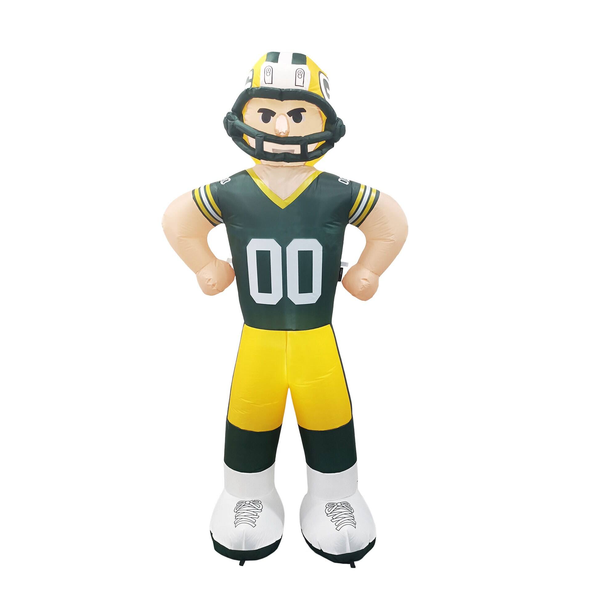 Front. Logo Brands - Green Bay Packers Player Lawn Inflatable - Multicolor.