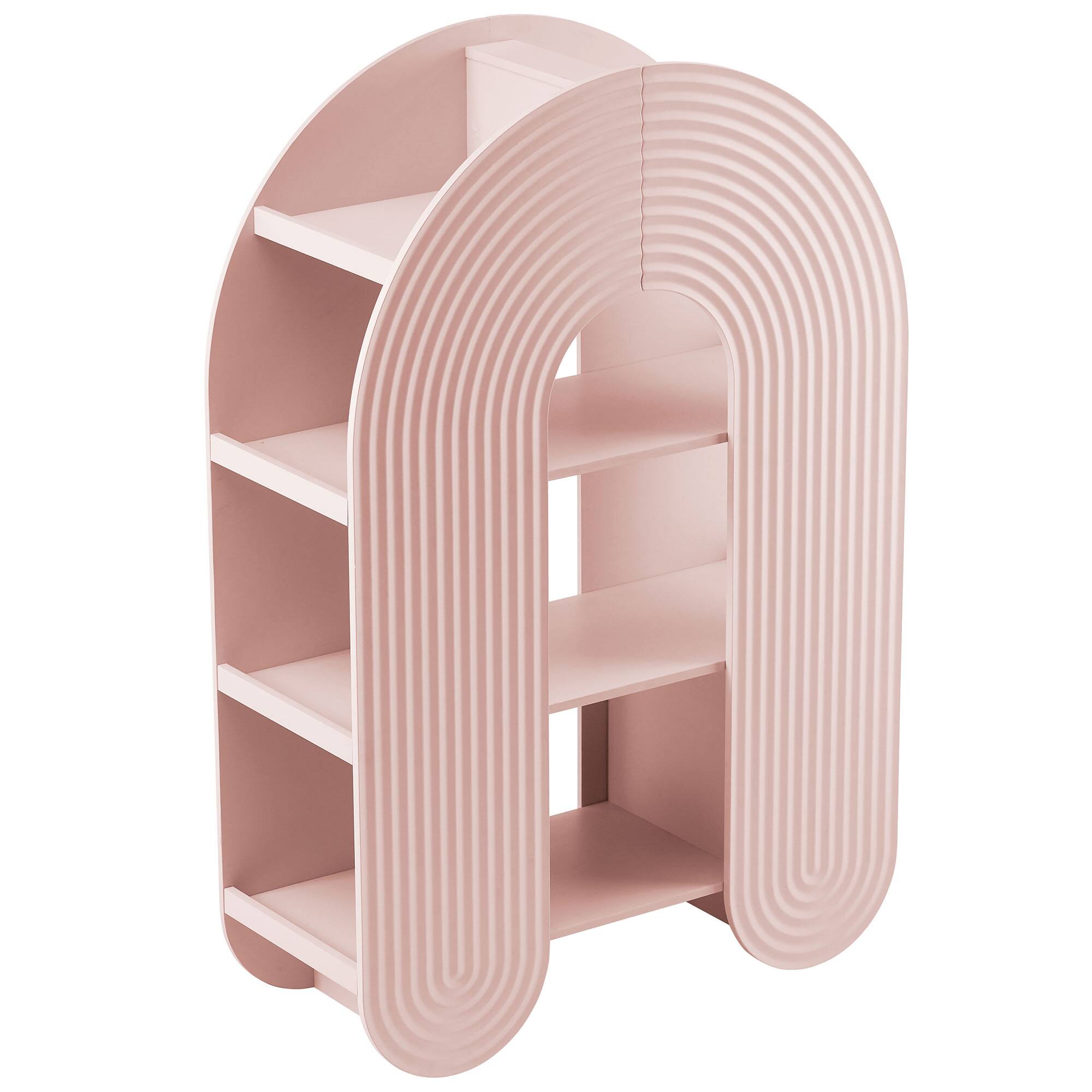 Alt View 4. Modway - Daydream 58" Arched Bookshelf by Modway - Soft Pink.