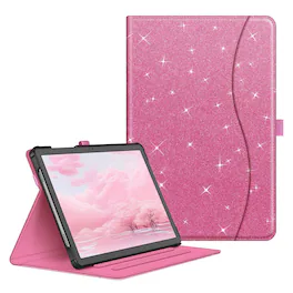 Kitcheniva - Multi-Angle Smart Stand Case For Samsung Galaxy Tab A11+ Plus 11 Inch 2025 - Glitter Pink
