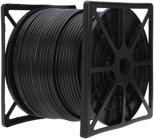 Angle. Cables Direct Online - 500ft RG59/U Siamese CCTV Cable 20AWG Coax + 18/2 Power, 95% Shielded Bulk Wire for Security Cameras - Black.