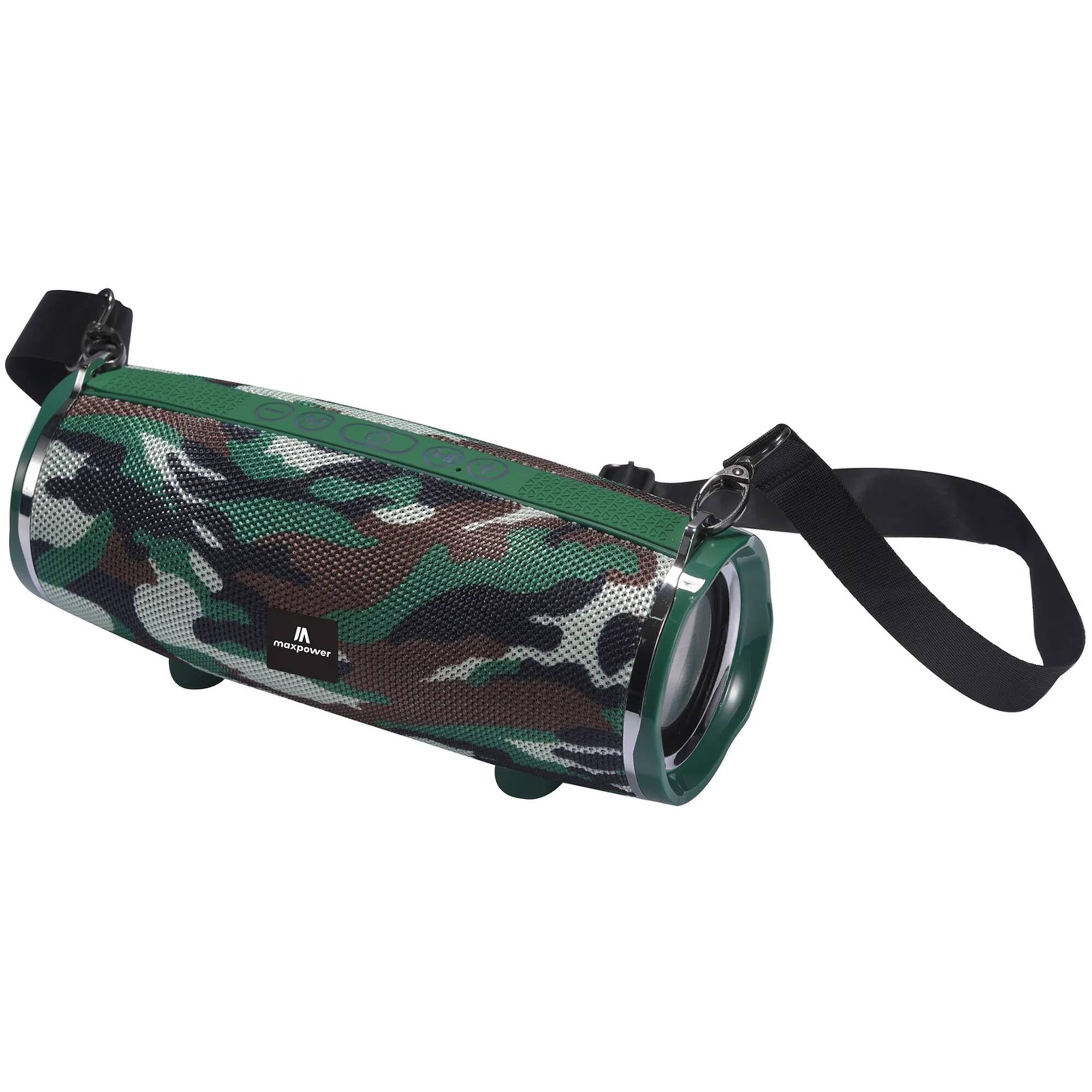 Alt View 6. Max Power - Max Power MPD189 Cyclone Rechargeable Bluetooth Speaker with Carry Strap, Blue.
