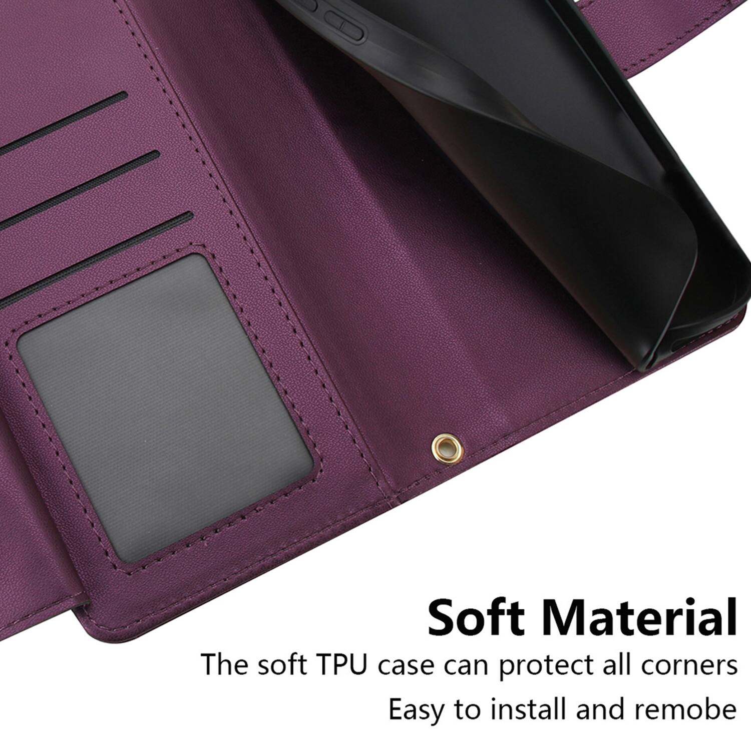 Soft Material  
The soft TPU case can protect all corners  
Easy to install and remove