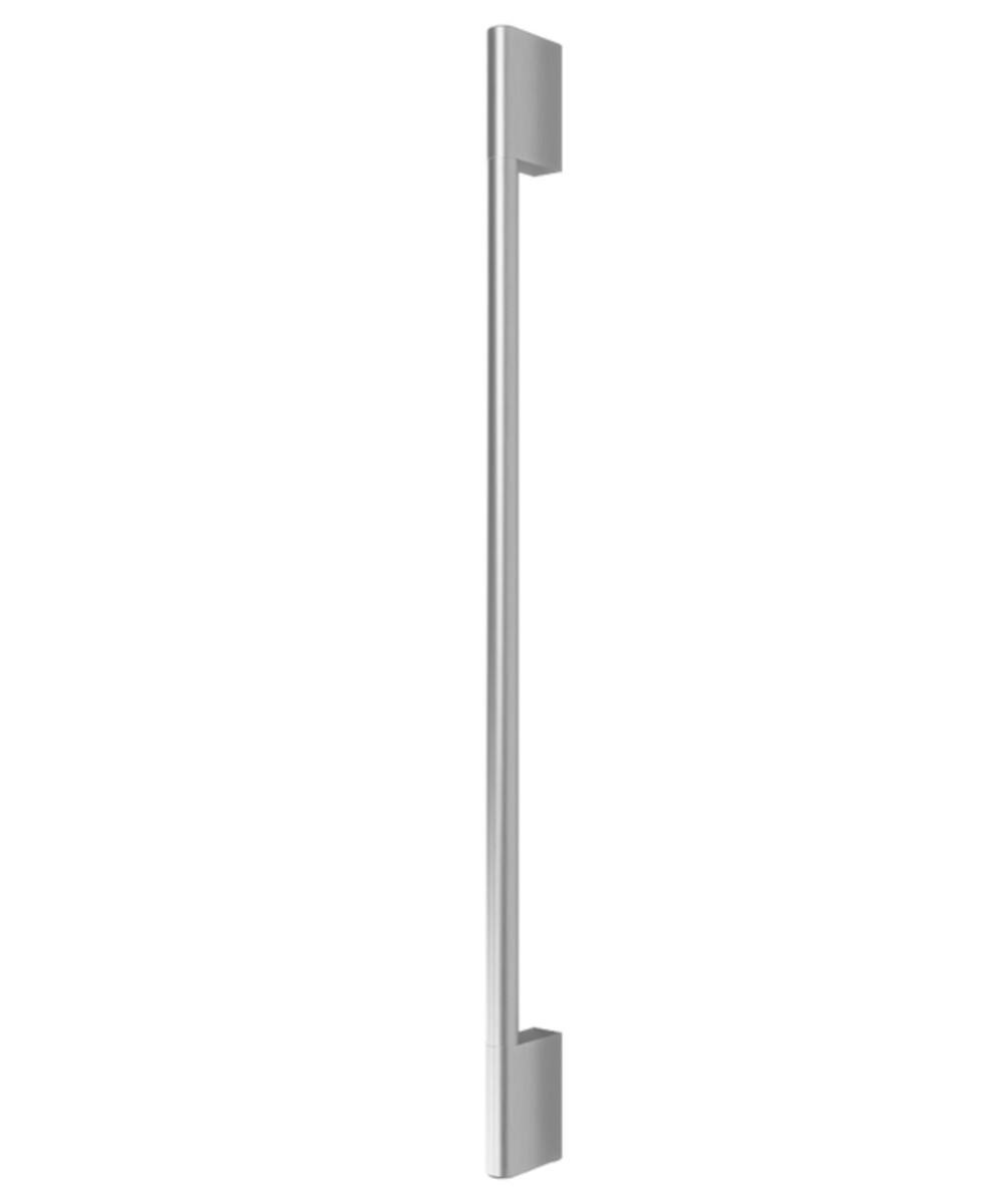 Front. Fisher & Paykel - Classic Round 2 pc Handle Kit for RS3684W Bottom Mount Columns - Stainless Steel.