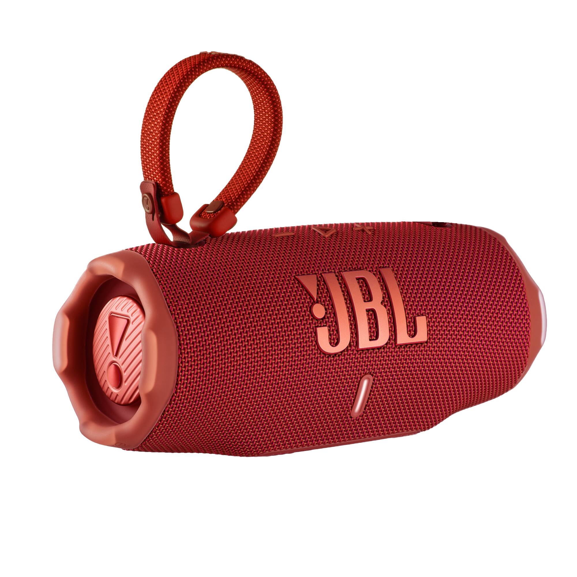 Alt View 1. JBL - JBL Charge 6 Portable Wireless Bluetooth Speaker with IP68 Waterproof (Red) Case Bundle - Red.