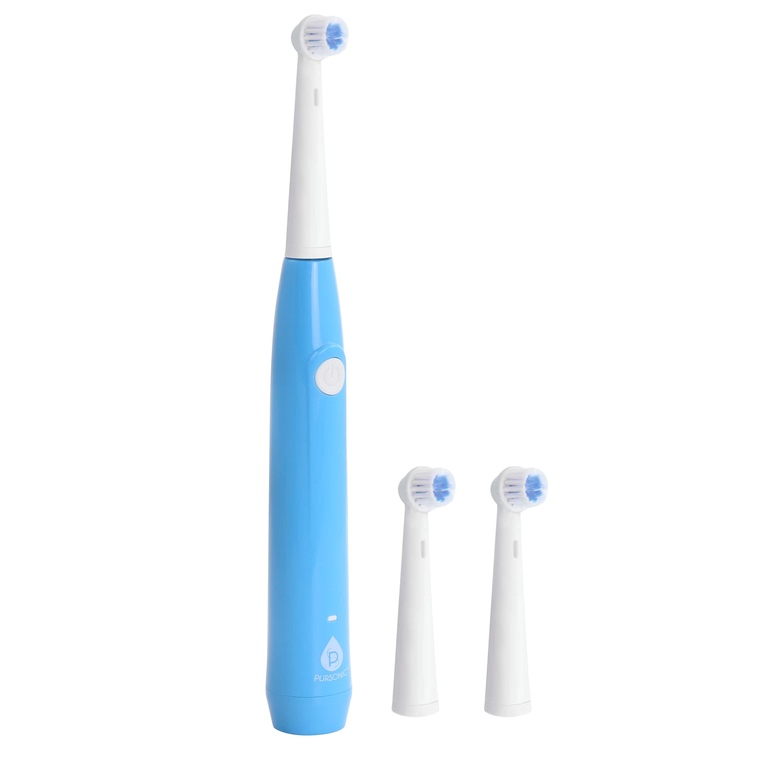 Pursonic - RET20USB Rechargeable Electric Toothbrush with 3 Brush Heads - Blue