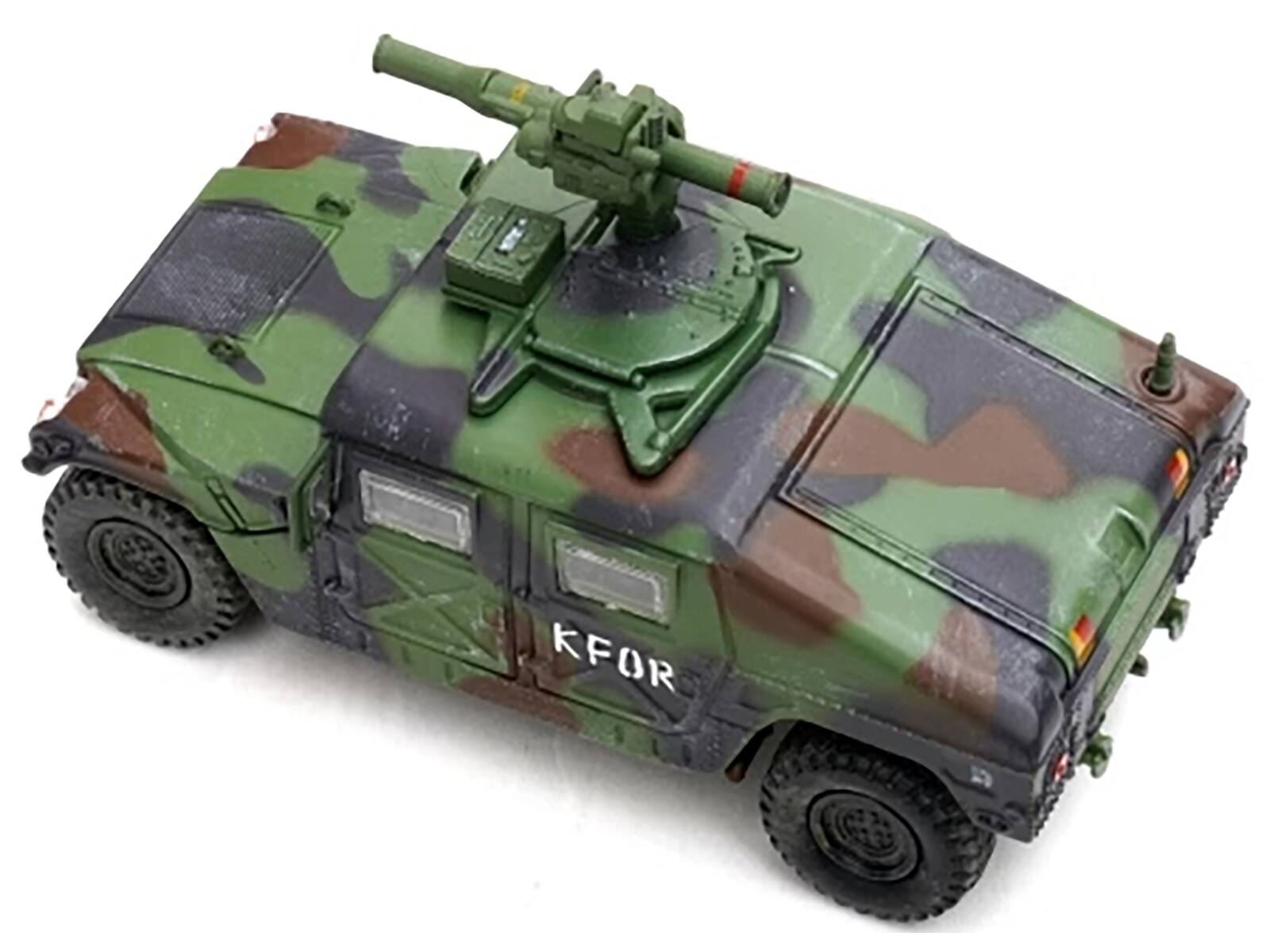 Alt View 3. Panzerkampf - M1046 HUMVEE Tow Missile Carrier Green Camouflage "Kosovo Force" (1999) "Military Miniature" 1/64 Model by Panzerkampf.