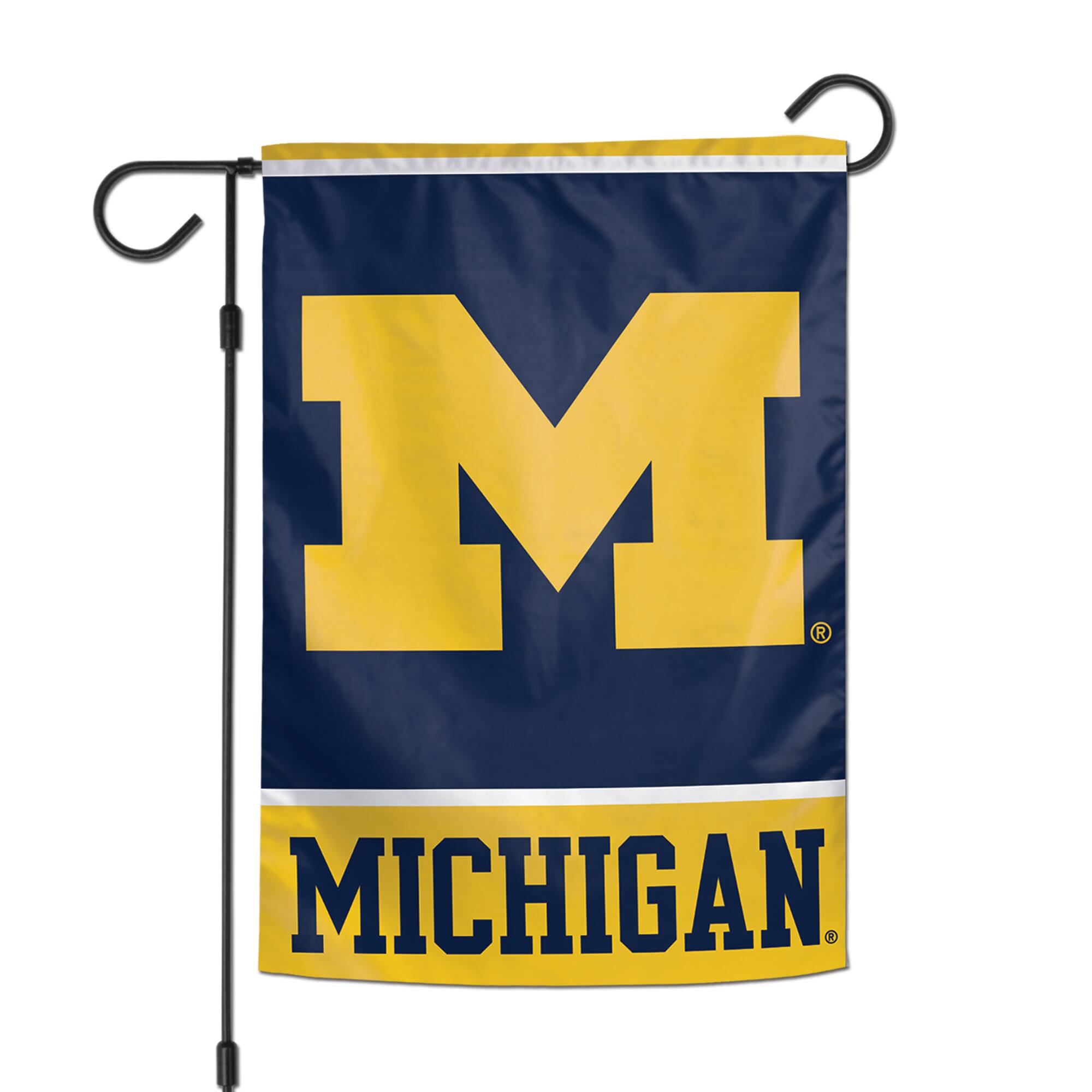 Front. WinCraft - Michigan Wolverines 12" x 18" Double-Sided Garden Flag - Multicolor.