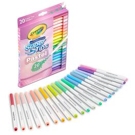 Crayola - Supertip Markers Pastel 20 Count - Assorted
