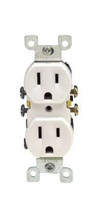 Leviton - 102-5320-WSP Duplex Outlet 15A 125V - White