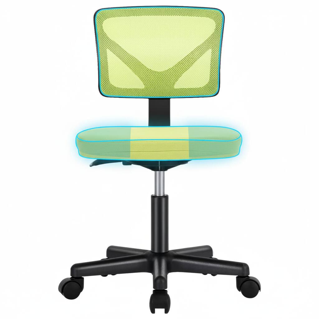 Left. AOITUN - Green office computer desk chair - ergonomic design, adjustable height, breathable mesh for home or office - Green.