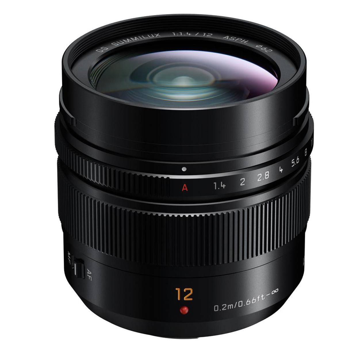 174 / 12 SUMMILUX ASPH 0G 062 A 1.4 2 2.8 8 5.6 4 ME I AF 12 0.2m/0.66ft-
