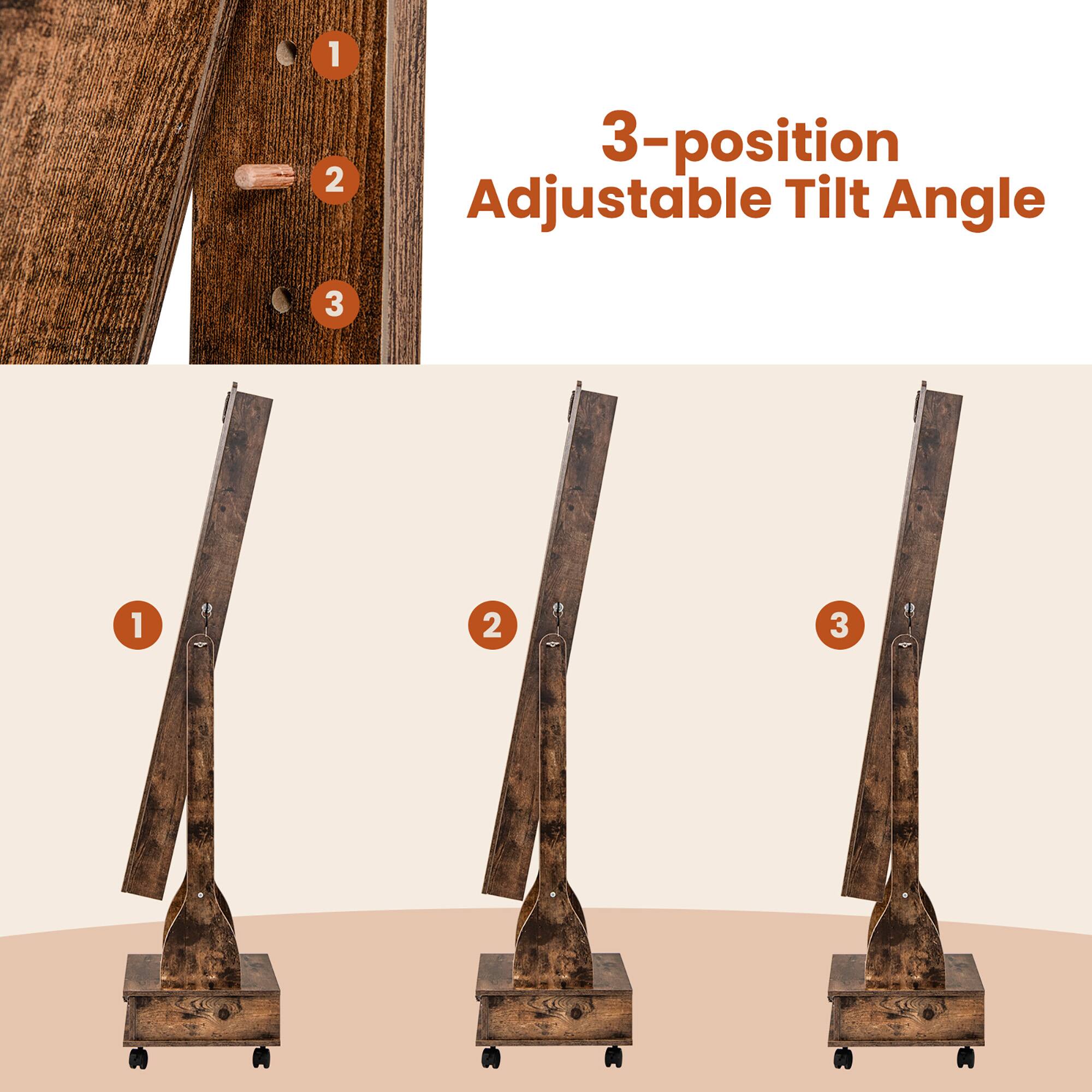 3-position Adjustable Tilt Angle