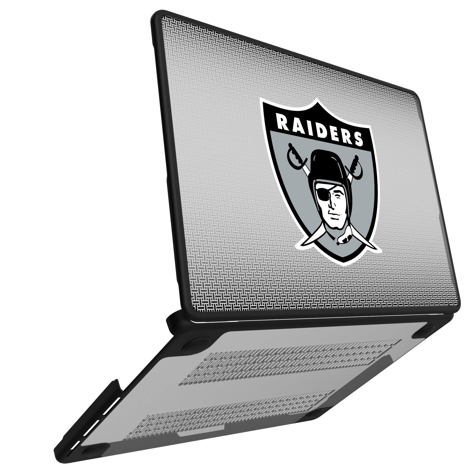 Alt View 1. Keyscaper - Oakland Raiders Linen MacBook Case - Air 13 in - Multicolor.