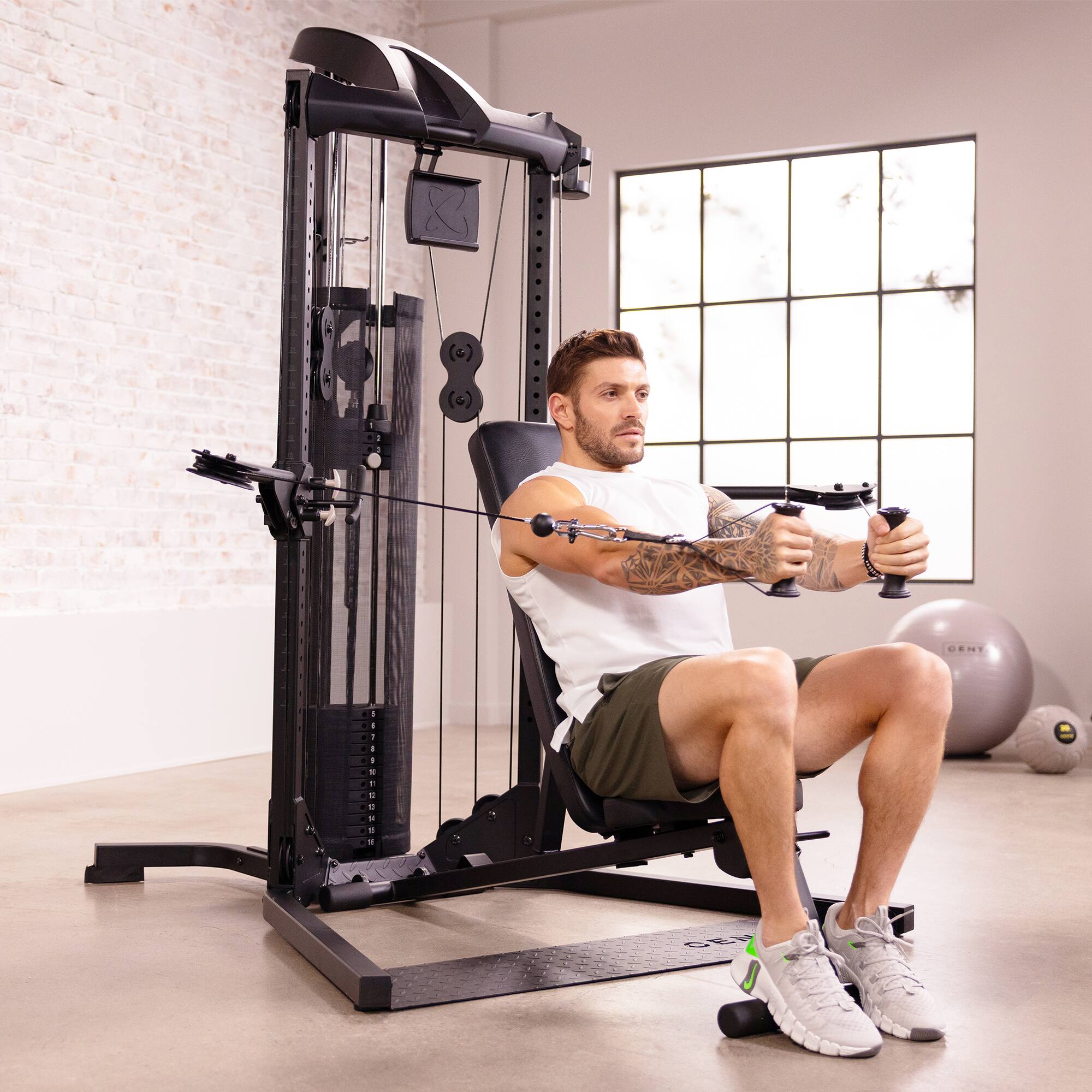 Alt View 12. Centr - Centr Folding Workout Bench with 3-month Centr Membership - Black.