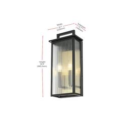 Elegant Lighting - Kannon 8.5 inch Outdoor Wall Sconce - Black